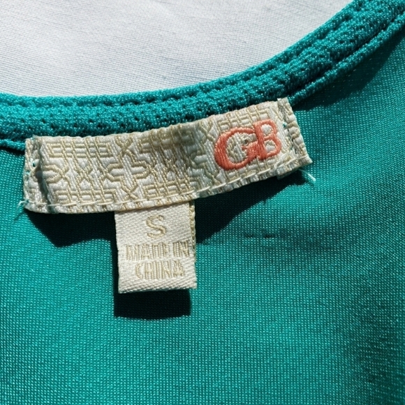 Gianni Bini Dress Small Teal Green Sleeveless Spring Summer Fit and Flare - Picture 6 of 7